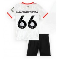 Camisa de time de futebol Liverpool Alexander-Arnold #66 Replicas 3º Equipamento Infantil 2024-25 Manga Curta (+ Calças curtas)